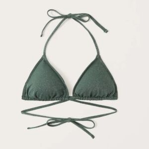 NWT Sold Out Abercrombie And Fitch Bikini Green Sparkle